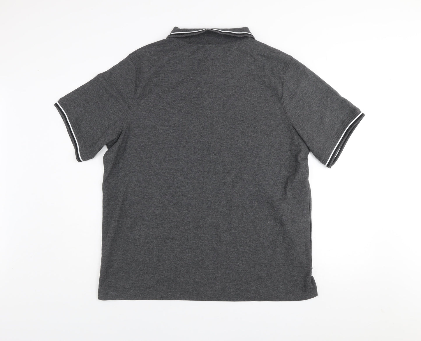 Slazenger Men's Grey XL Polo Shirt Classic Sports Style