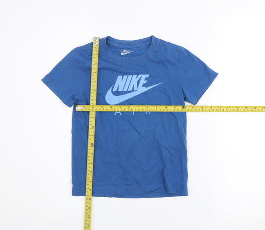 Nike Boys Blue Air Graphic Short Sleeve T-Shirt 6-7 Years
