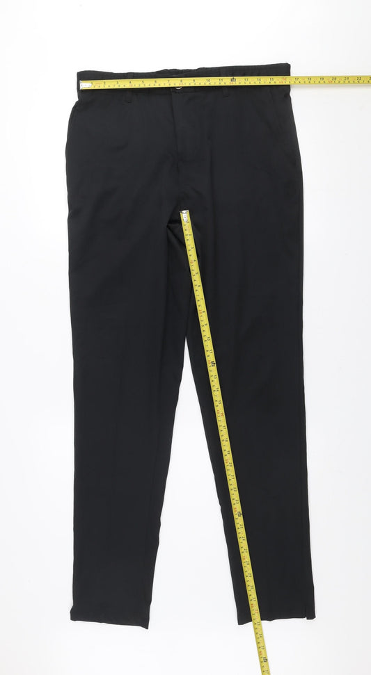 Slazenger Mens Black 34W 33L Track Pants Activewear Trousers