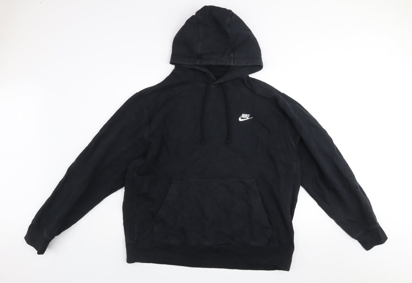 Nike Men’s Black XL Pullover Hoodie Fleece Cotton Sportswear