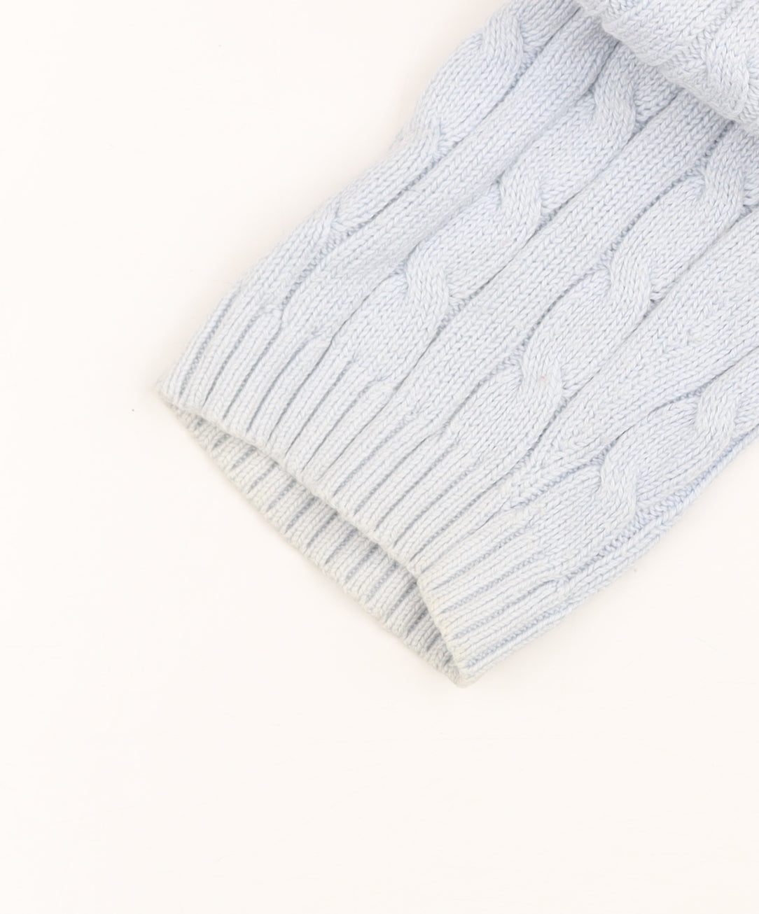 Tommy Hilfiger Women’s Blue V-Neck Cable-Knit Jumper M