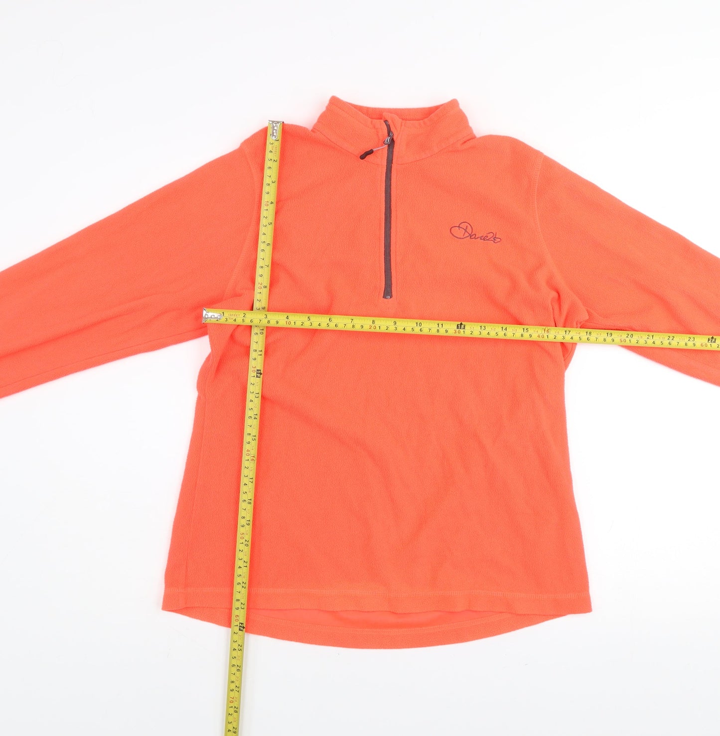 Dare 2b Womens Orange 1/4 Zip Fleece Pullover Sweatshirt UK14
