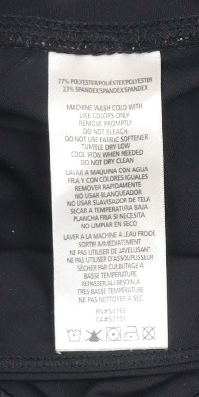 Calvin Klein Womens Black Capri Leggings M Gym Training Stretch