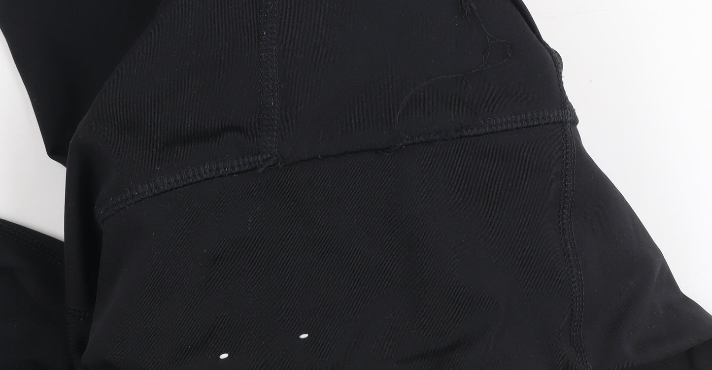 Calvin Klein Womens Black Capri Leggings M Gym Training Stretch