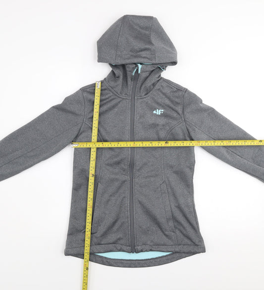 4F Womens Grey Hooded Softshell Jacket XS