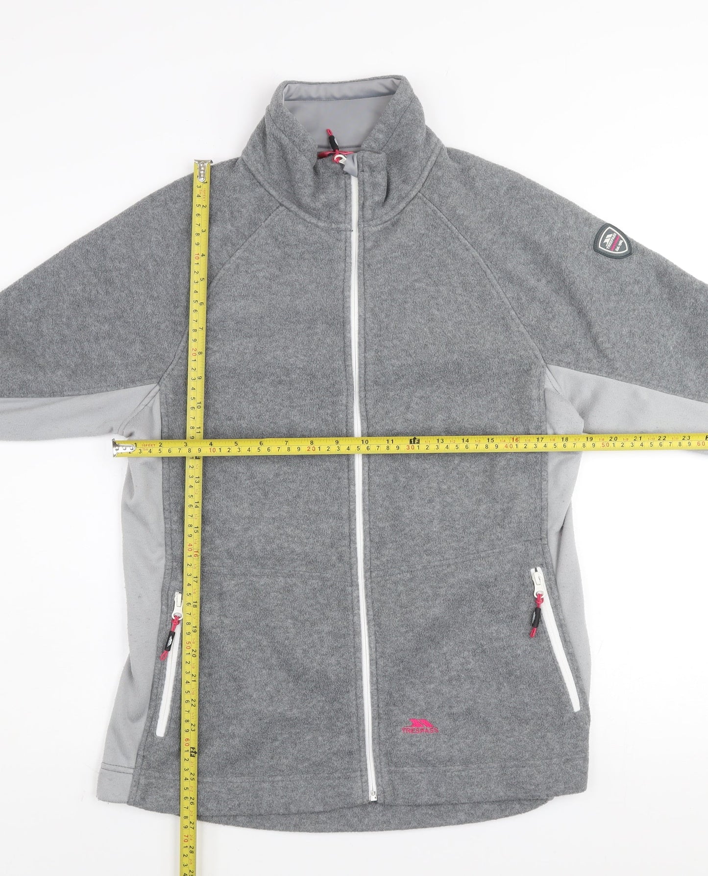 Trespass Women’s Grey Fleece Full Zip Jacket XL Outdoor Casual
