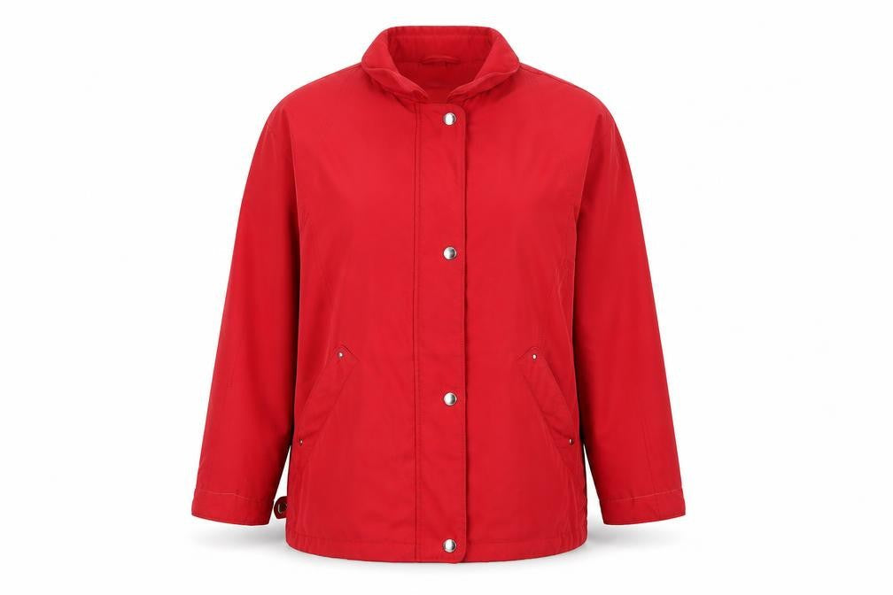 Dannimac Women Red L Mid-Length Rain Coat Jacket