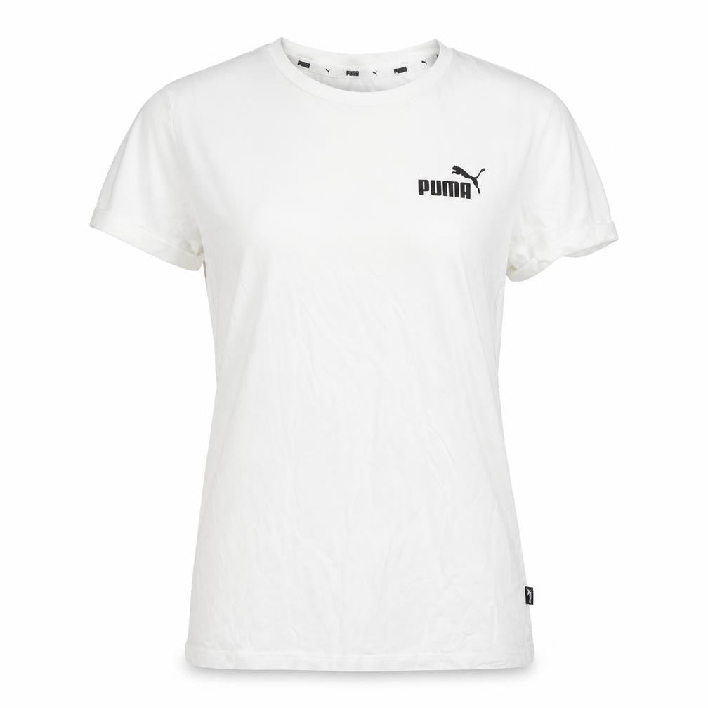 Womens UK Size XS PUMA White Cotton Blend T-Shirt