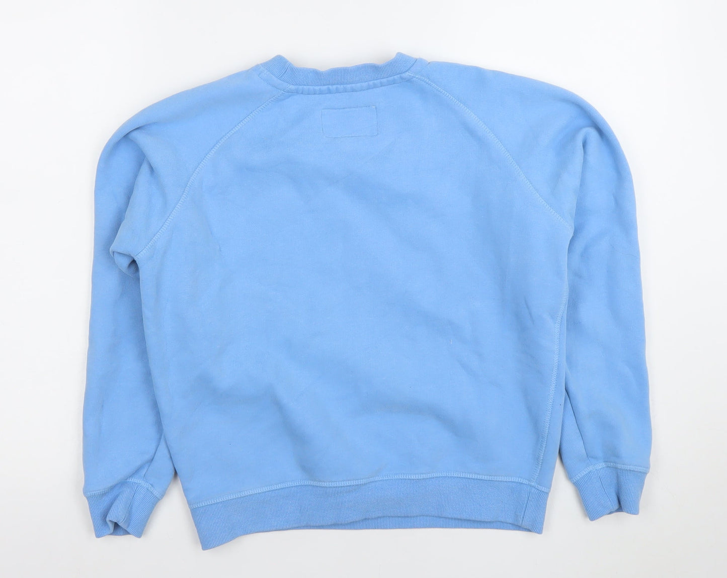 Jack Wills Women's Blue Cotton Crew Neck Pullover Sweatshirt UK 6