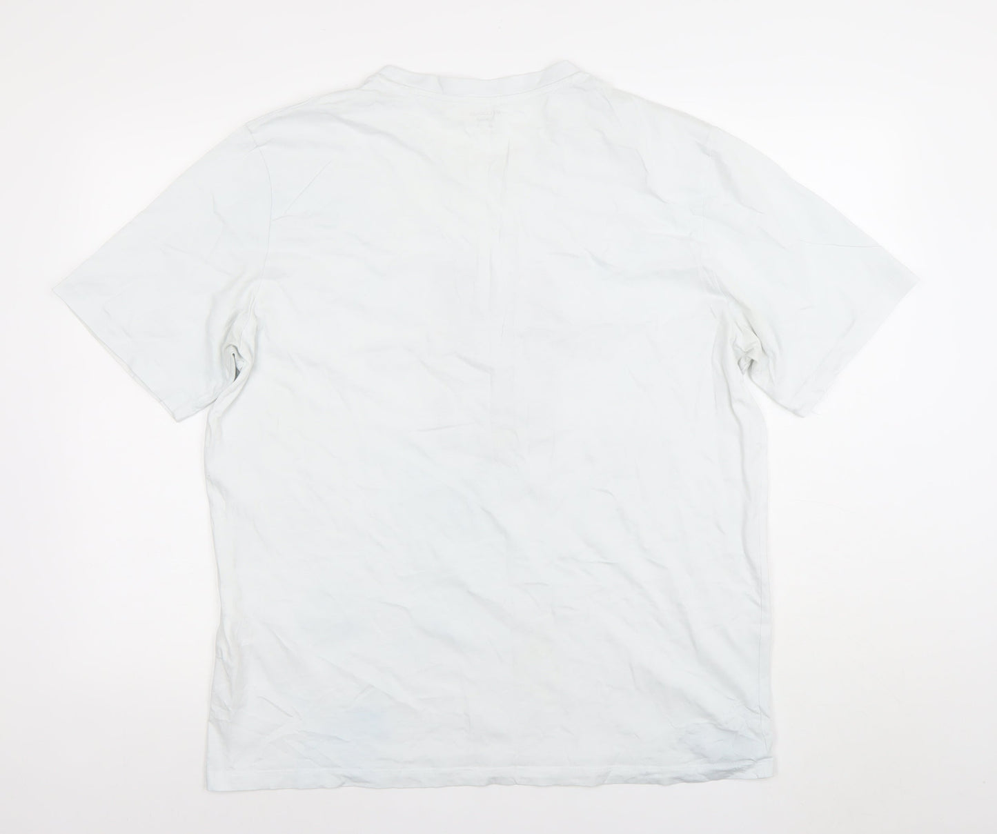 Jack & Jones Mens White 2XL Graphic Print Cotton T-Shirt