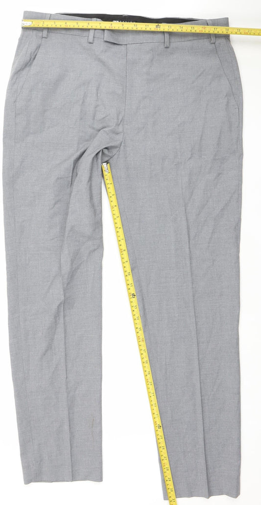 ASOS Design Men's Grey Slim Fit Smart Trousers W38 L32