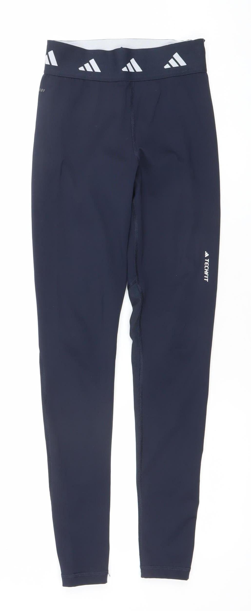 Adidas Womens Blue Techfit XS Compression Leggings