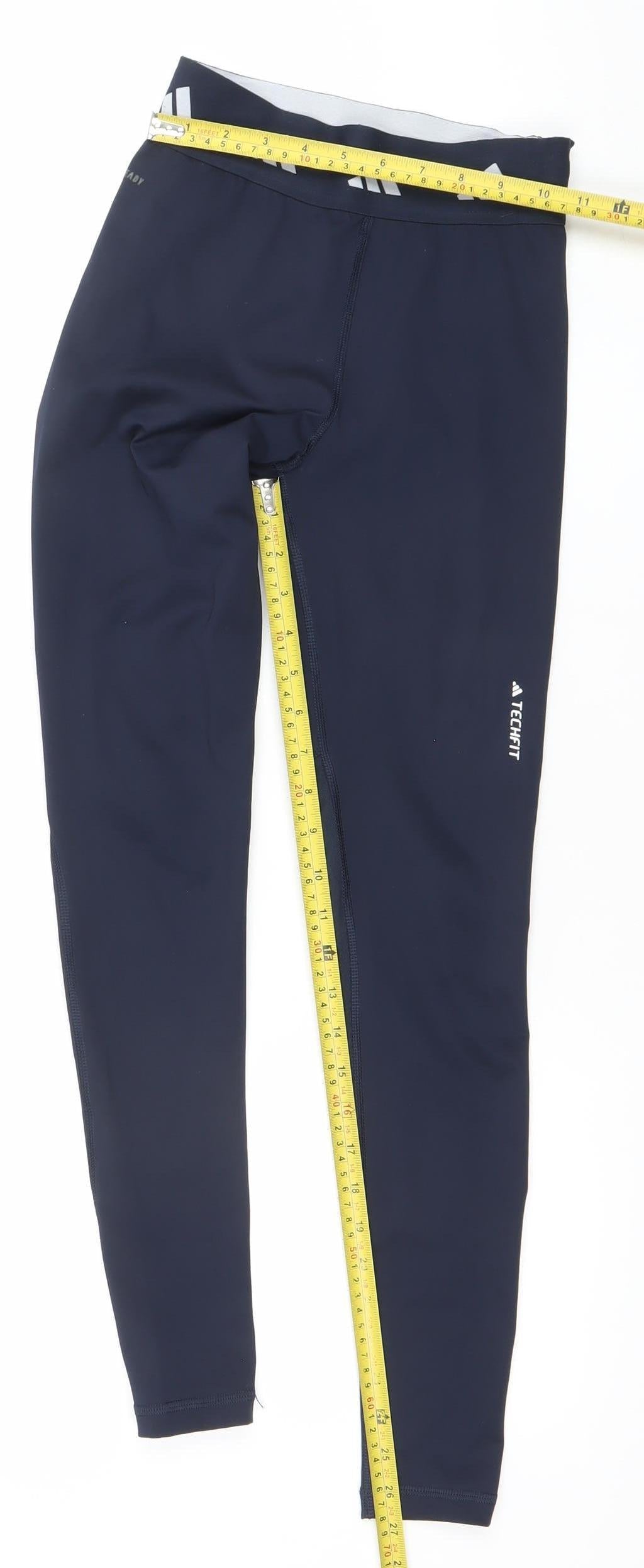 Adidas Womens Blue Techfit XS Compression Leggings