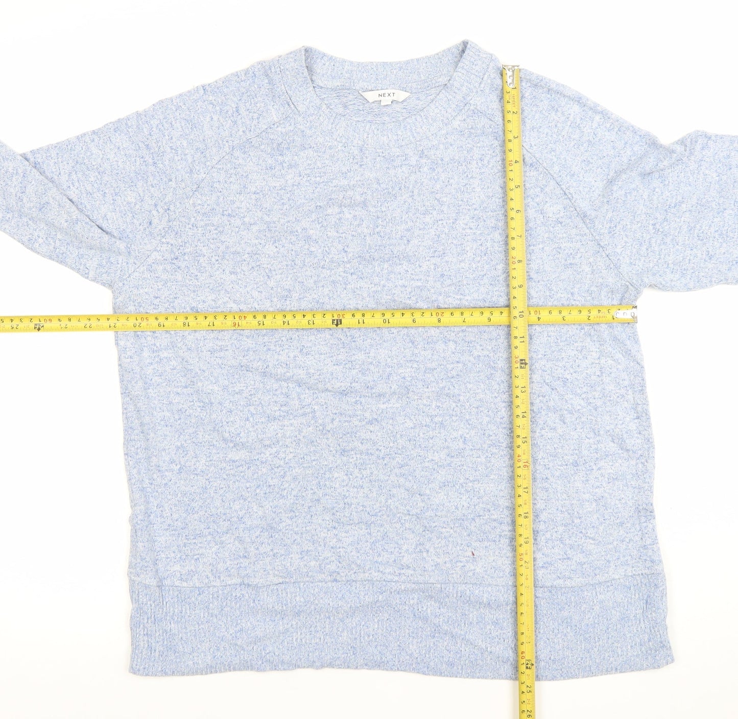 Next Women Blue Crew Neck Pullover Jumper Size 16 Regular Fit
