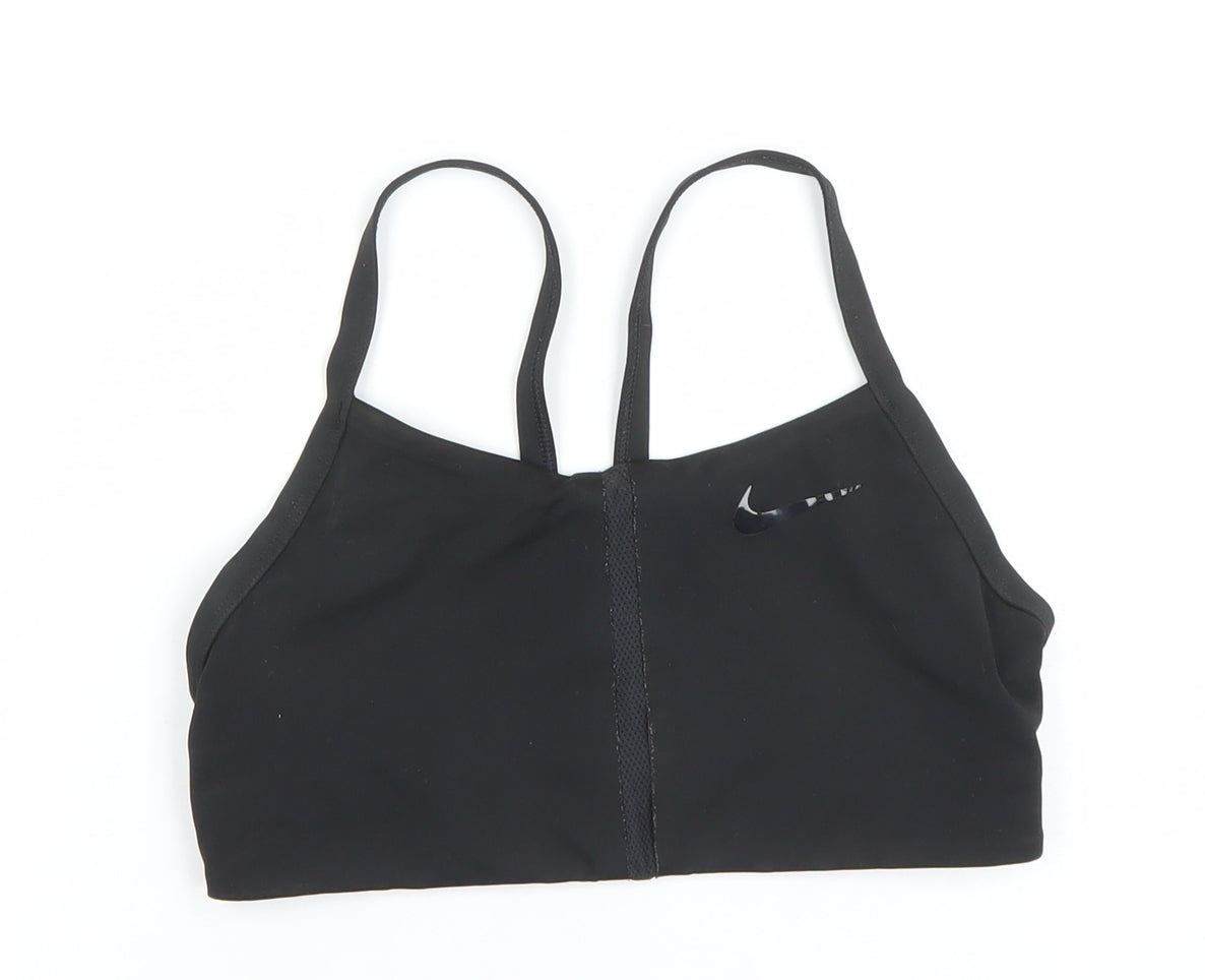 Nike Women's Black Medium Sports Bra Racerback Lightweight Stretch