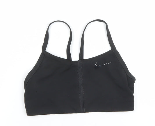 Nike Women's Black Medium Sports Bra Racerback Lightweight Stretch