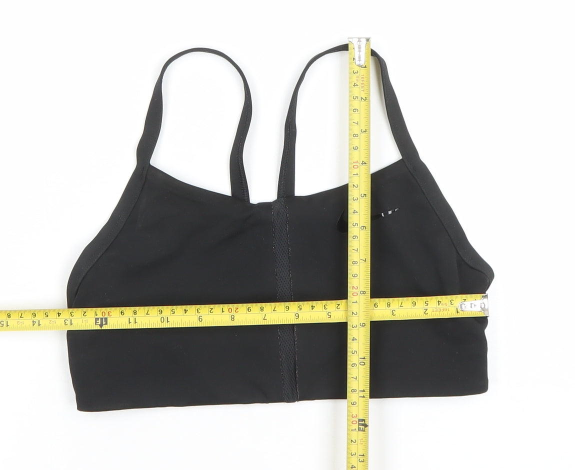 Nike Women's Black Medium Sports Bra Racerback Lightweight Stretch
