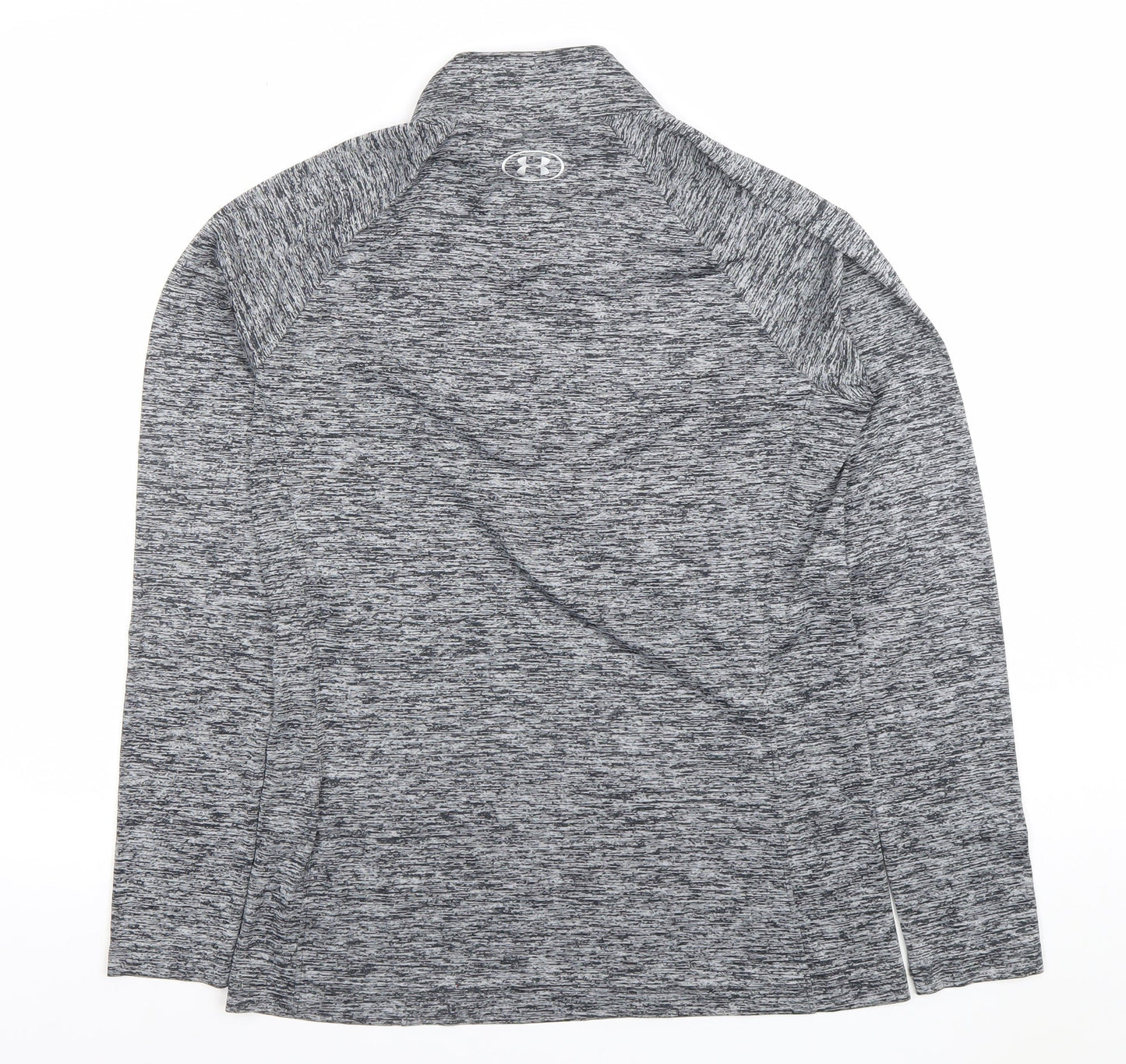 Under Armour Women Grey Long Sleeve HeatGear 1/4 Zip Top M