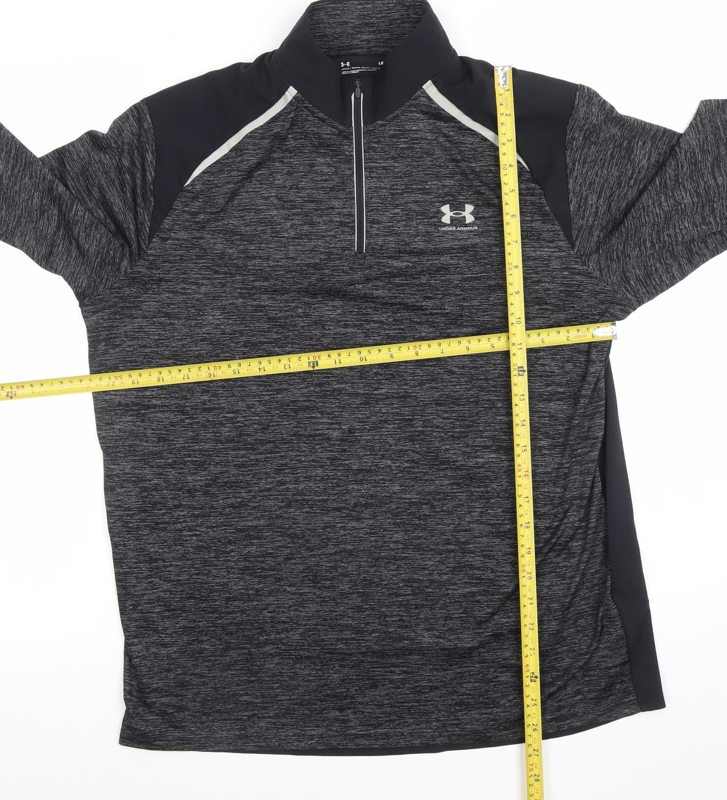 Under Armour Women’s Black Long Sleeve 1/4 Zip Running Top L Loose Fit