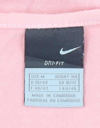 Nike Women's Pink Wrap Dri-FIT Long Sleeve Top Size M 10/12