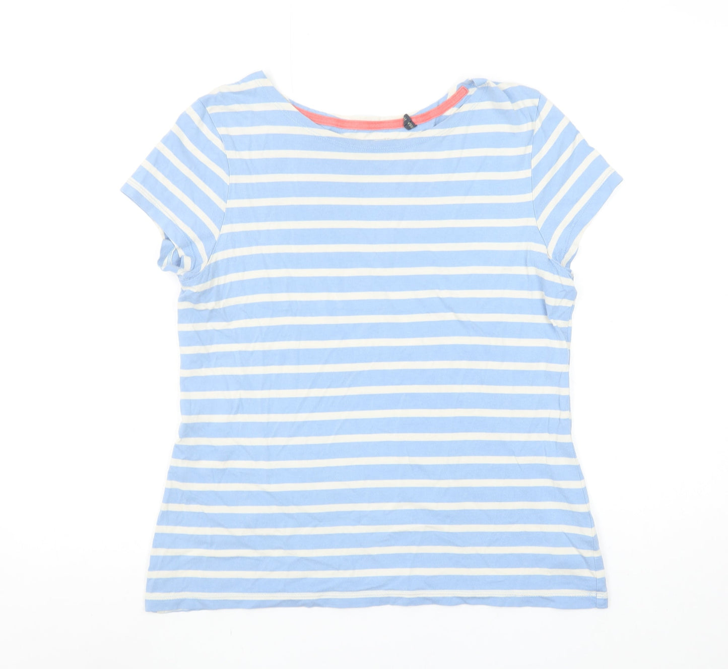 Seasalt Cornwall Women's Blue Striped Sailor T-Shirt Size 12