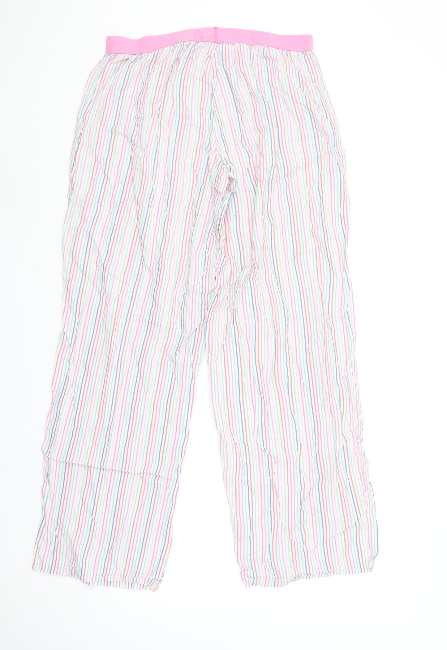 Calvin Klein Womens Multicoloured Striped Cotton Pyjama Pants M