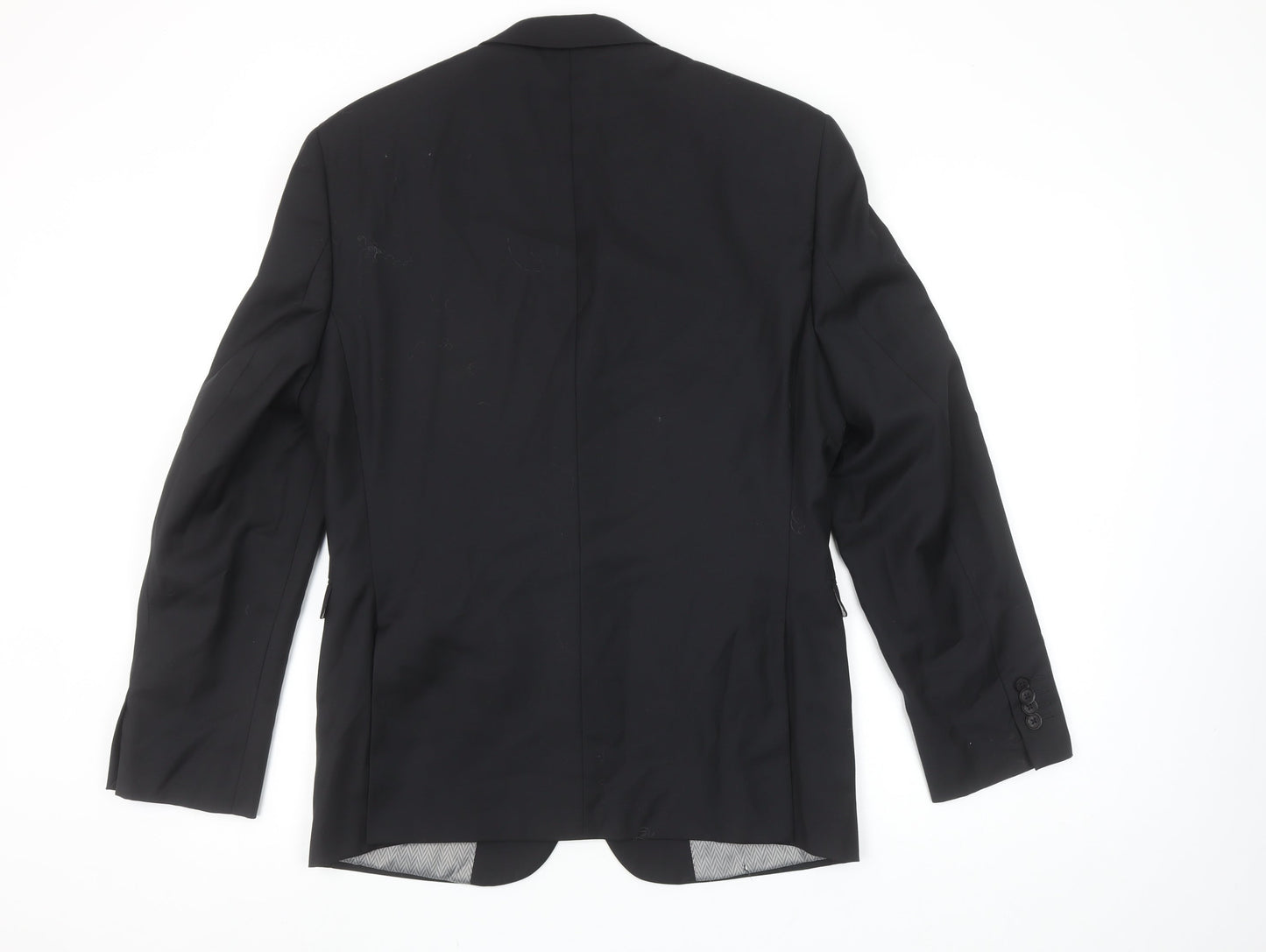Next Men’s Black Slim Fit 38S Wool Blend Suit Jacket