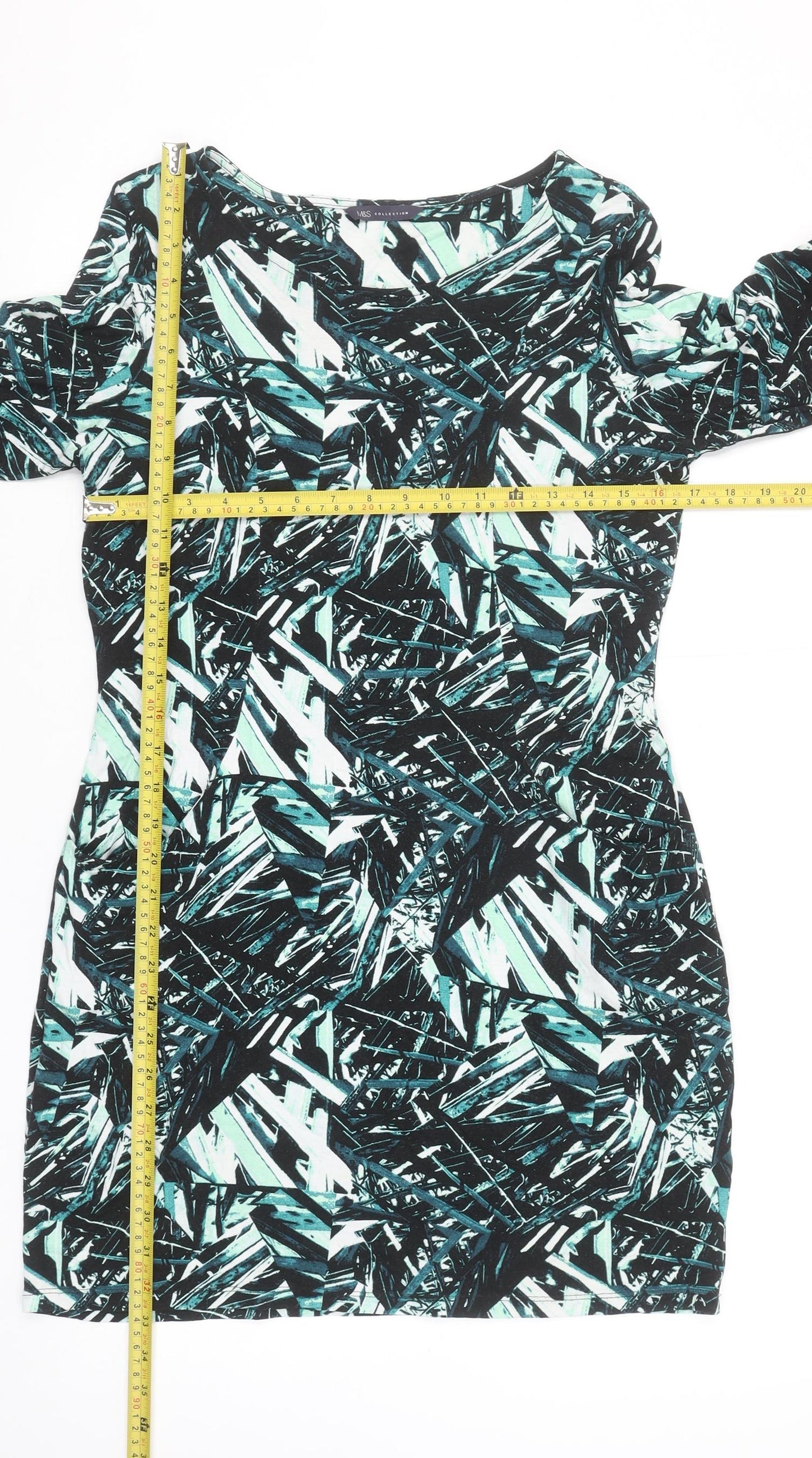 Marks and Spencer Women's Multicoloured Size 10 Shift Dress