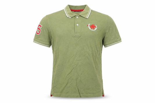 Classics Men's Green Polo Shirt Size M Short Sleeve Cotton Casual Top