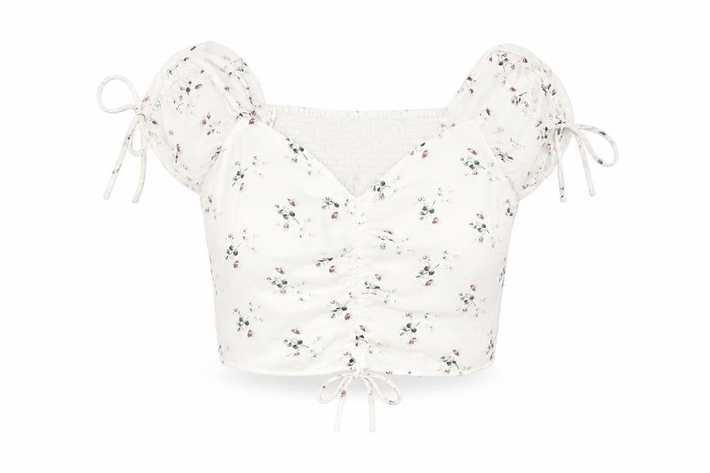 Womens UK Size L Abercrombie & Fitch Ivory Polyester Blend Blouse