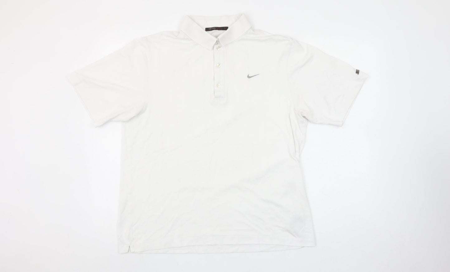 Nike Mens White M Polo Shirt Regular Fit Sports Golf Tee