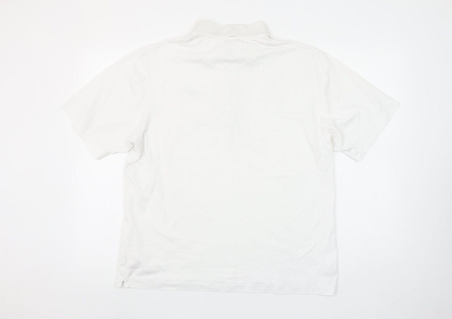 Nike Mens White M Polo Shirt Regular Fit Sports Golf Tee