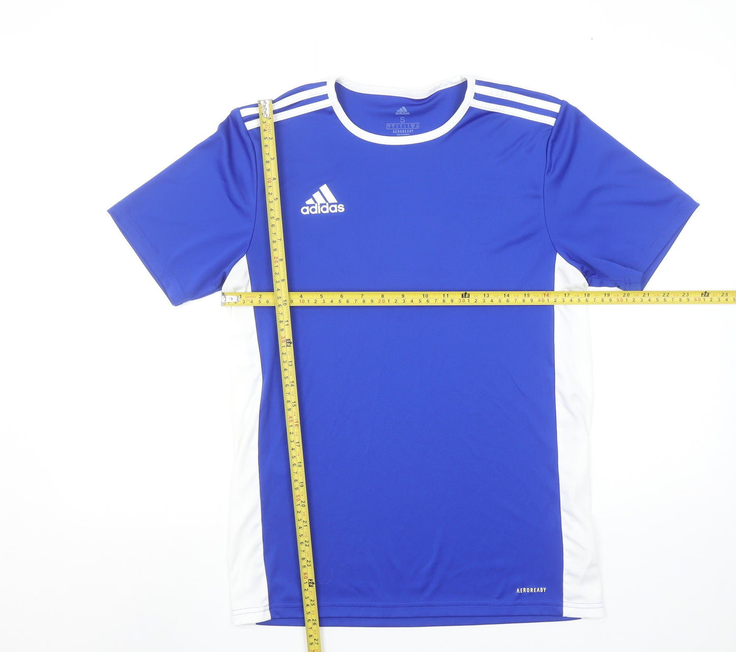Adidas Men Blue S Aeroready Short Sleeve Sports T-Shirt