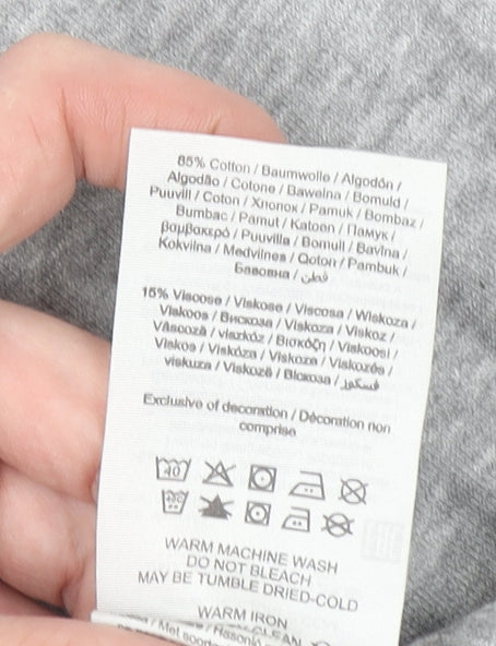 Jack & Jones Mens Grey Jogger Trousers M Regular Fit Casual