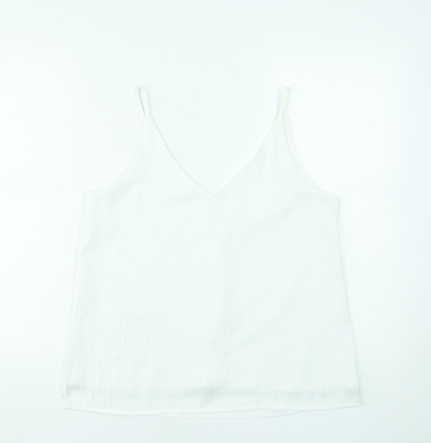 Spicy Sugar Women’s White Camisole Tank Top Size 8 Polyester V-Neck