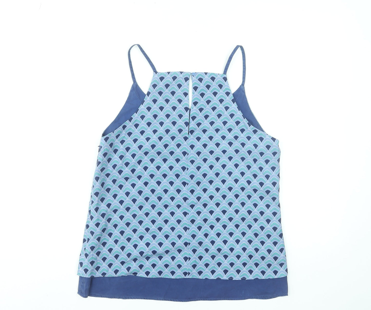 Matis Womens Blue Geometric Camisole Tank Top Size M