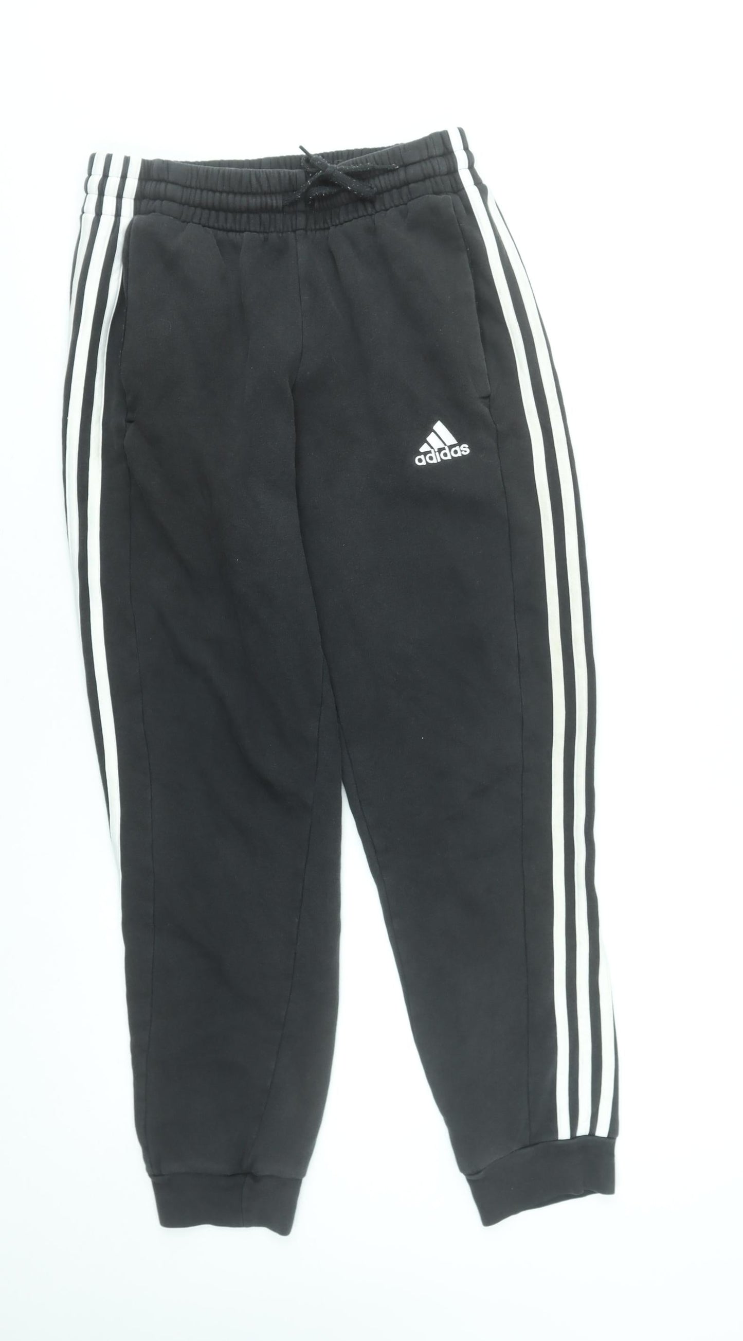 Adidas Men’s Black Jogger Trousers Size S Elastic Waist Tapered Sportswear