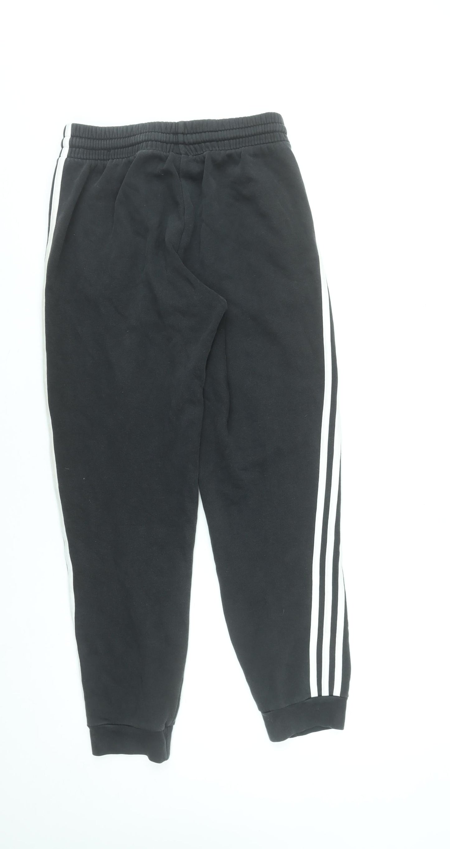 Adidas Men’s Black Jogger Trousers Size S Elastic Waist Tapered Sportswear