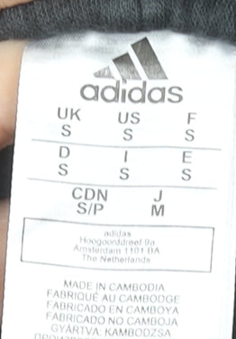 Adidas Men’s Black Jogger Trousers Size S Elastic Waist Tapered Sportswear