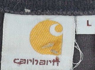 Carhartt Men's Black Cotton Crew Neck Sweatshirt Size L