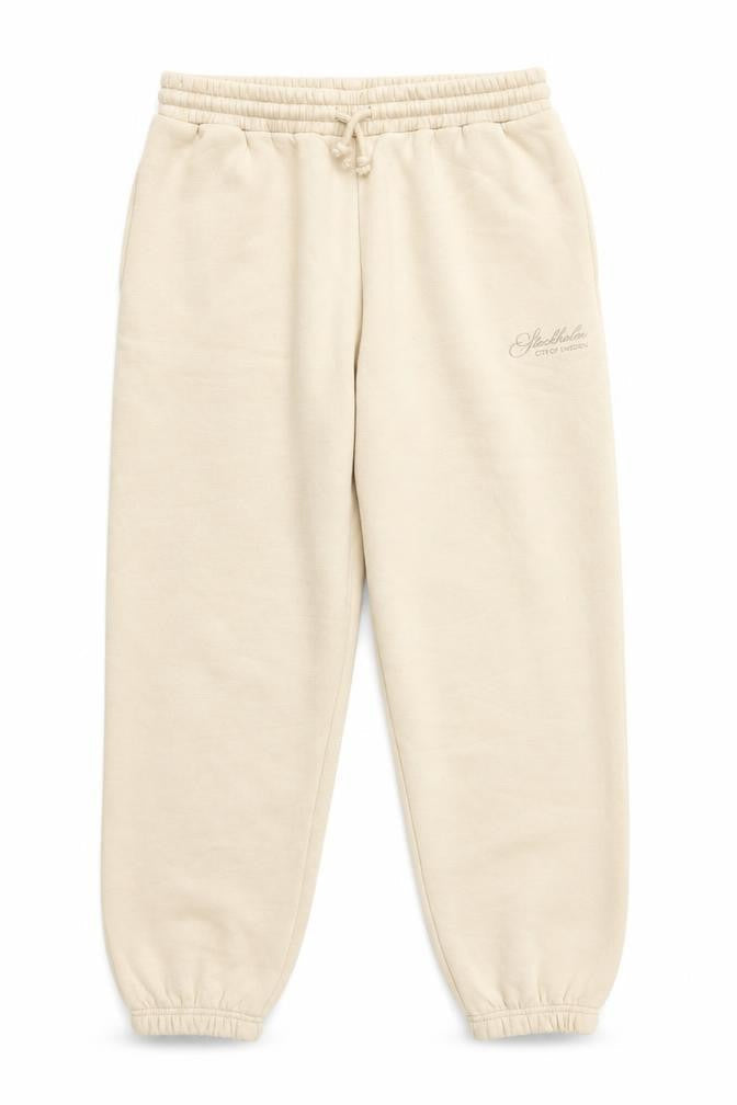 Dunnes Women’s Beige Jogger Trousers Medium Fleece Comfort Fit