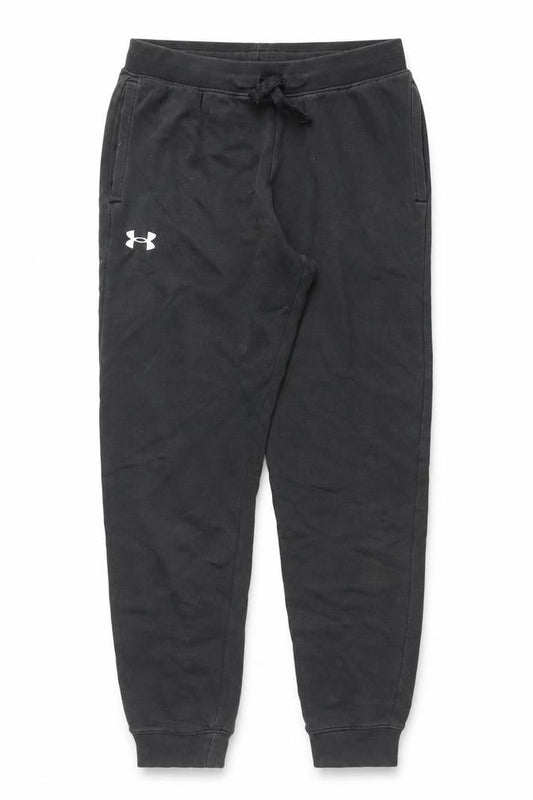 Under Armour Boys Black Fleece Jogger Trousers Size L Comfortable Activewear