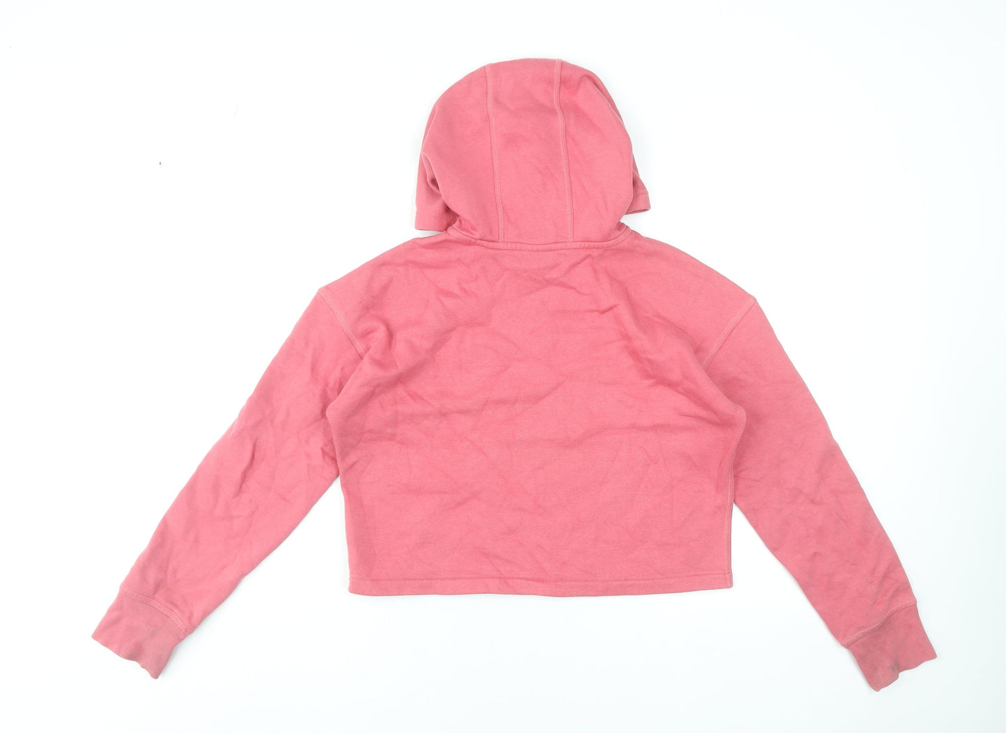 Nike Girls Pink Hooded Pullover Sweatshirt XL 156-166cm Cotton Blend