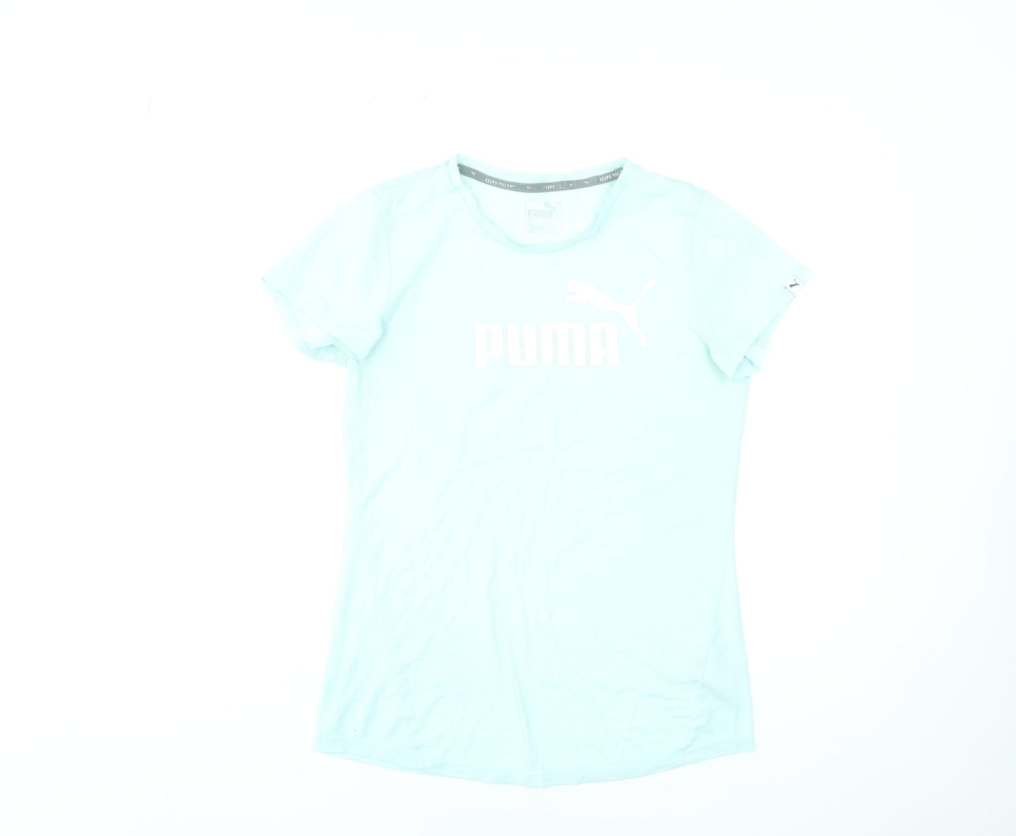 Puma Women's Blue XS Slim Fit Sports T-Shirt