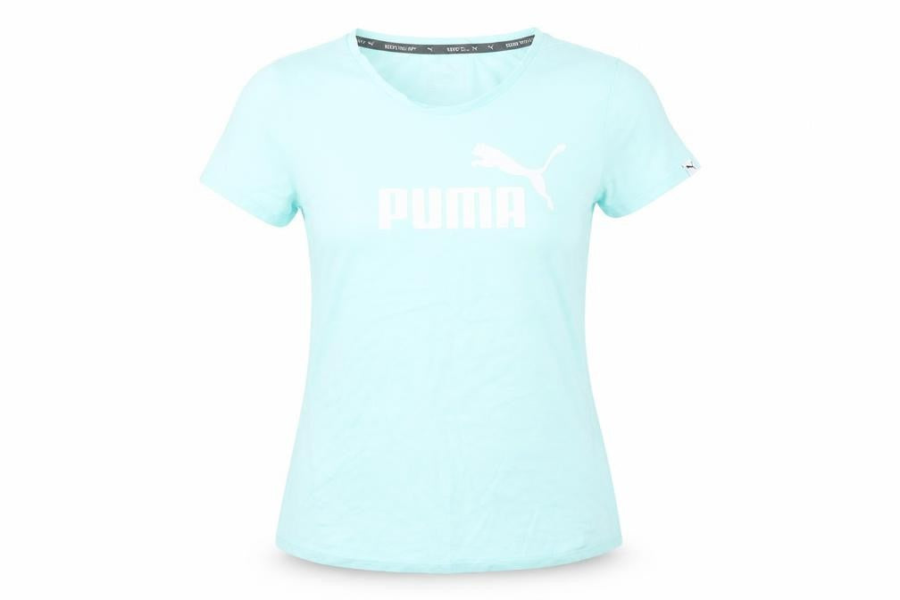 Womens UK Size XS PUMA Blue Polyester Blend T-Shirt