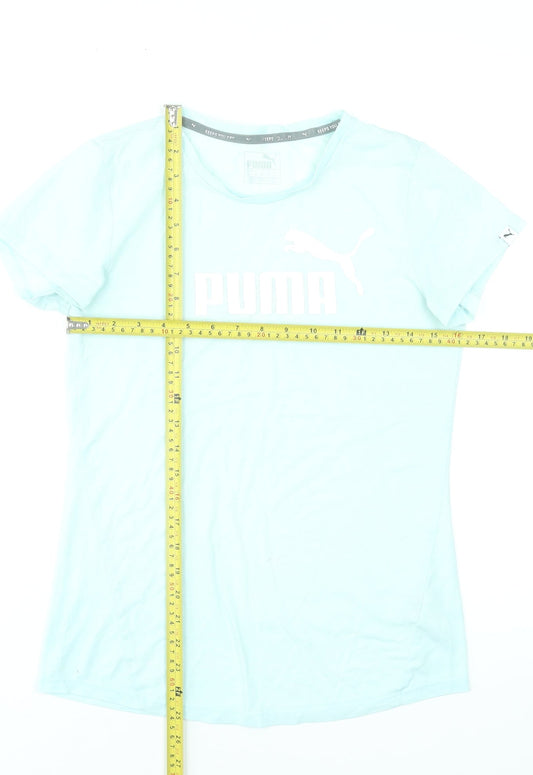 Puma Women's Blue XS Slim Fit Sports T-Shirt