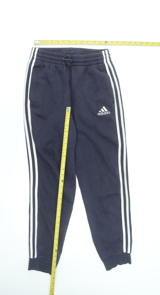 Adidas Men’s Blue Jogger Sweatpants S Elastic Waist Tapered Fit