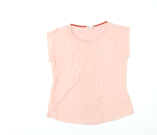 Boden Women’s Pink Pleated Front Sleeveless Blouse UK 12