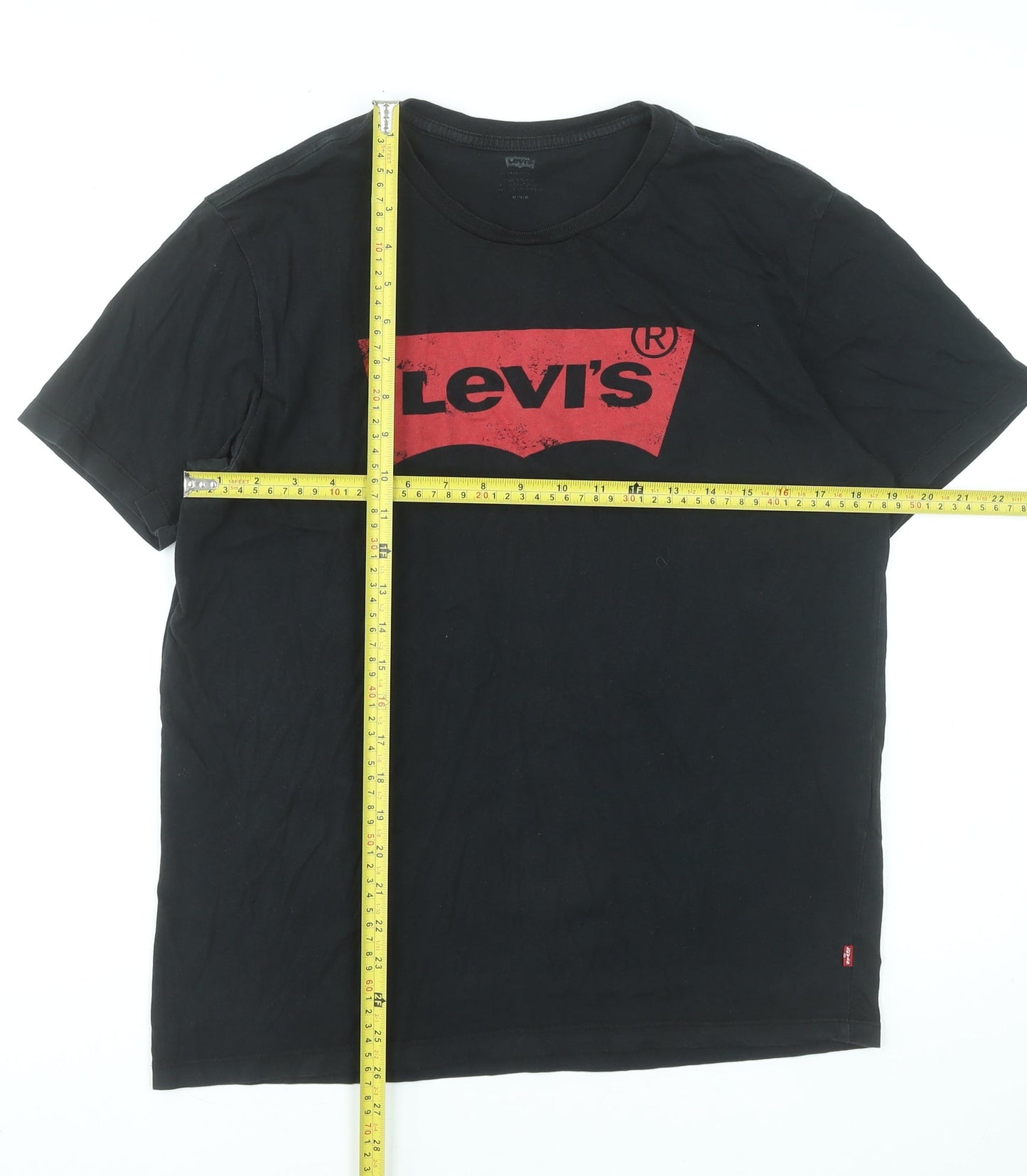 Levi's Men's Black Short Sleeve Graphic T-Shirt Size M Cotton