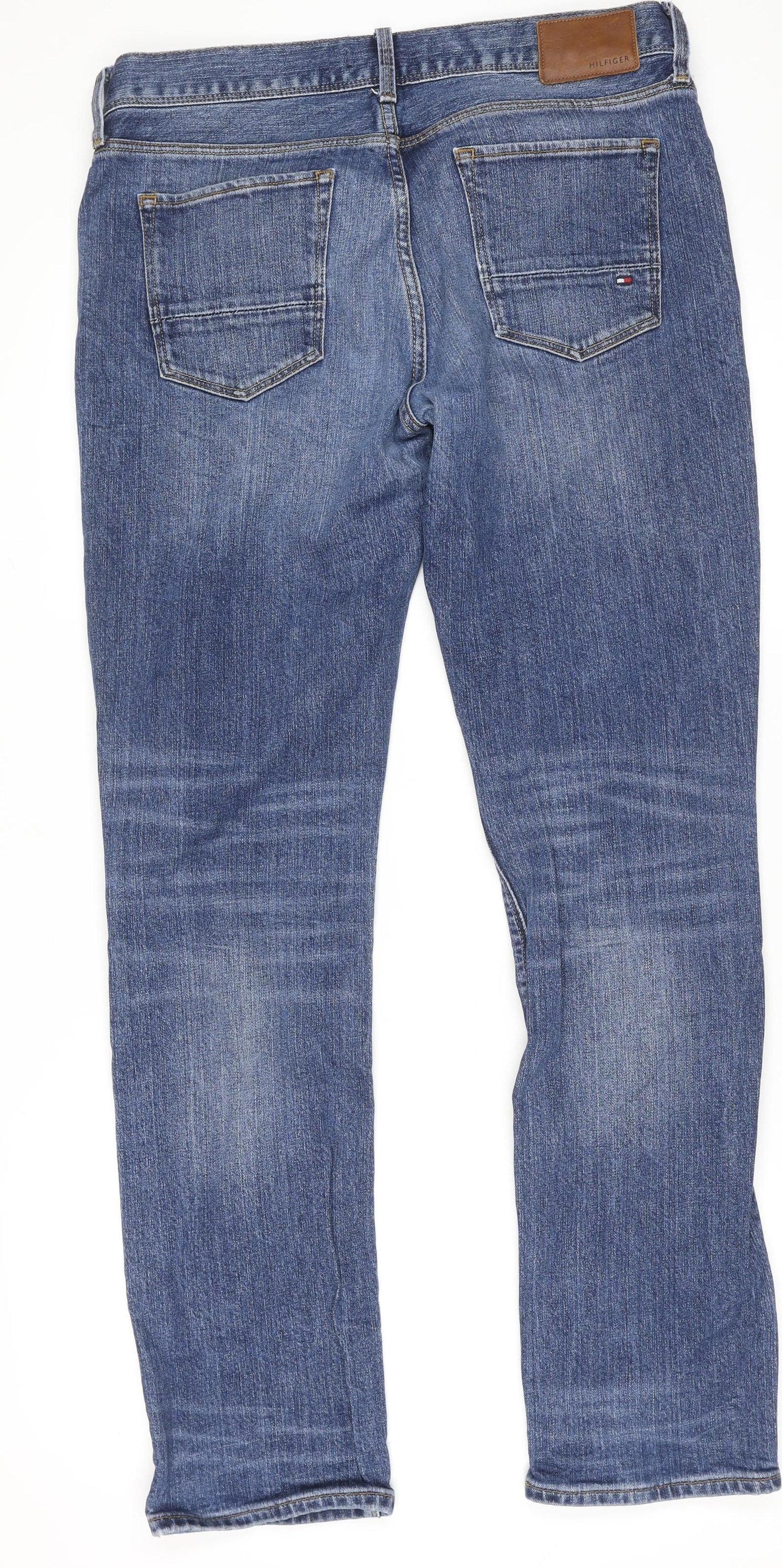 Tommy Hilfiger Men's Blue 32/32 Straight Fit Denim Jeans
